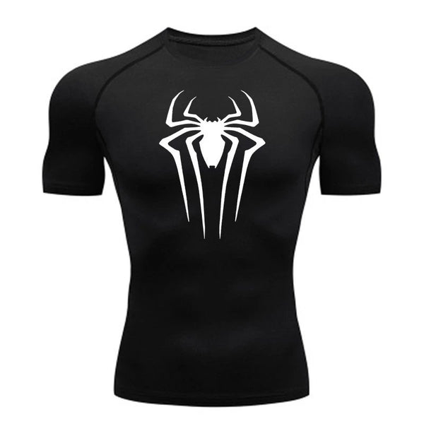 Gym Fit black compression shirt — premium athletic wear UAE