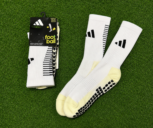 Adidas Grip Socks white — football grip socks UAE