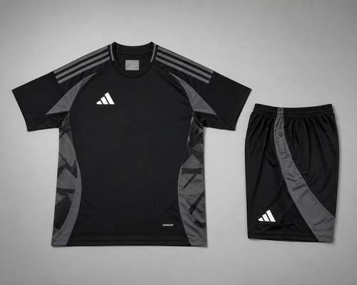 Adidas Tiro black grey training kit — football kit UAE