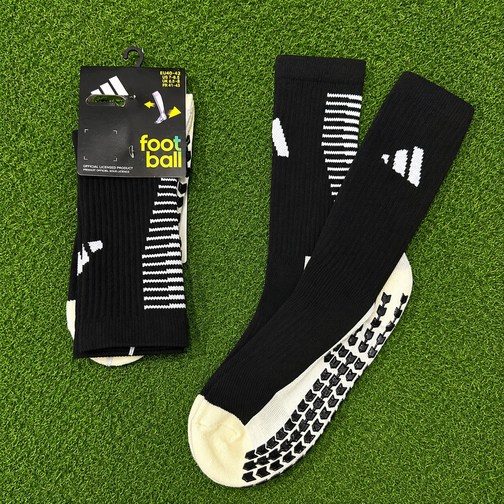 Adidas Grip Socks black — football grip socks UAE
