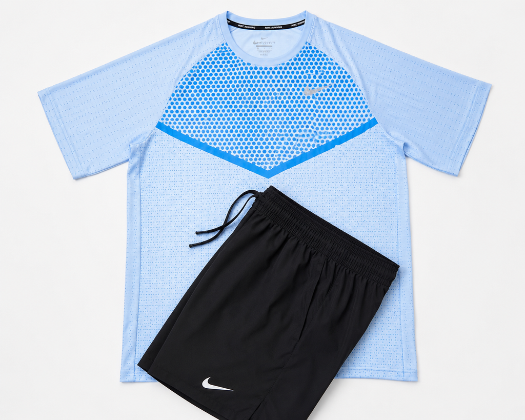 Nike blue training set side — athletic wear UAE