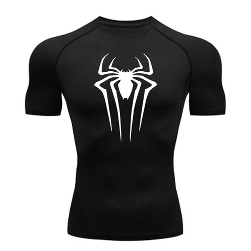 Gym Fit black compression shirt — premium athletic wear UAE