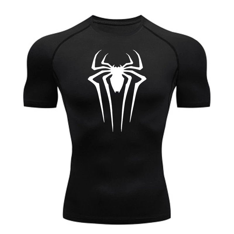 Gym Fit black compression shirt — premium athletic wear UAE