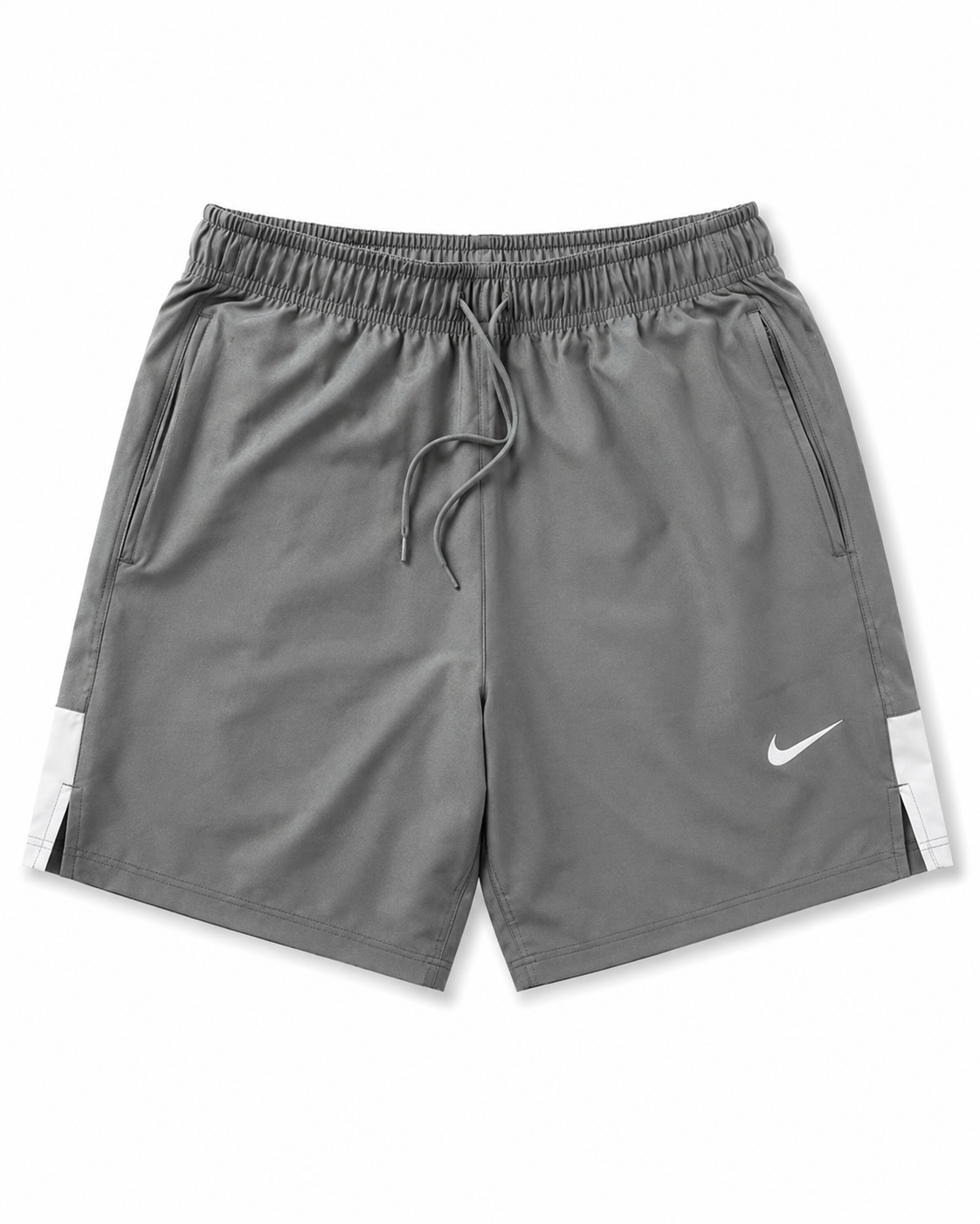 Nike gray training shorts side — athletic wear UAE